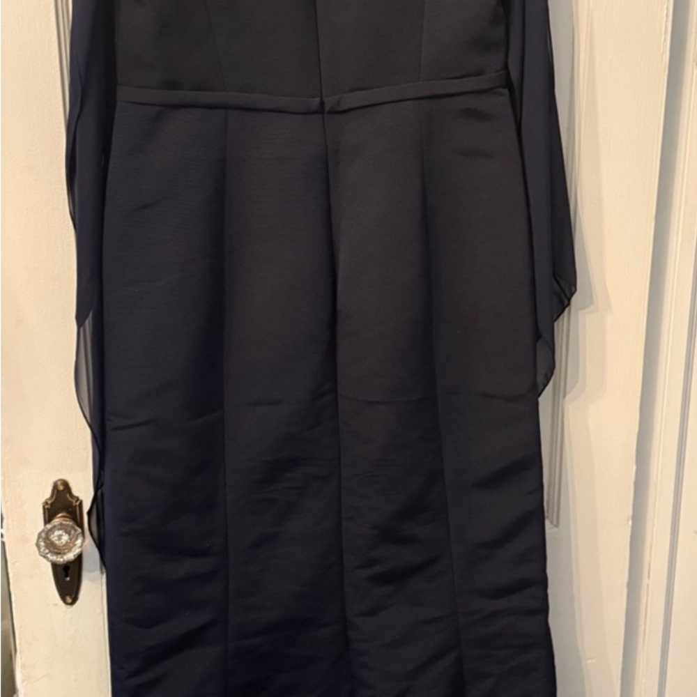Amsale Navy Embellished Maxi Dress - Picture 9 of 12